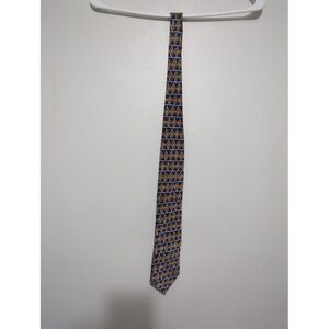 Cocktail Collection Men's Gin and Tonic‎ Tie 100% Silk Beige Abstract Diamond